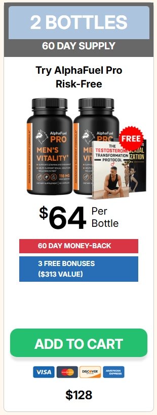 Buy 1 bottle of AlphaFuel Pro for energy and male vitality